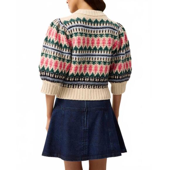 NEW MARIE OLIVER gail top in forest - Picture 4 of 6